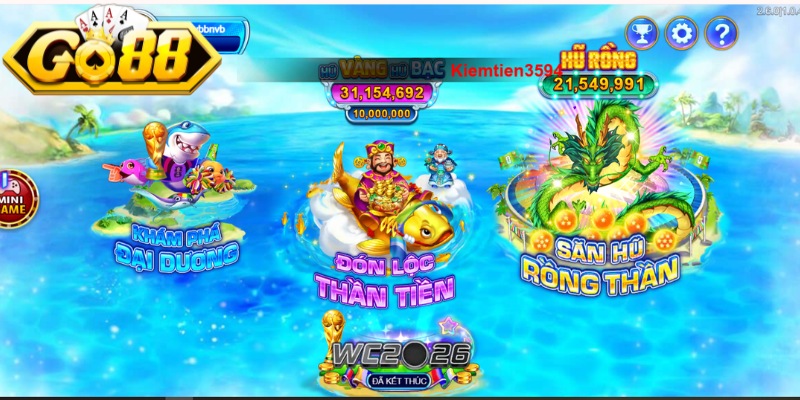 Tìm hiểu sảnh game bắn cá Go88 cụ thể