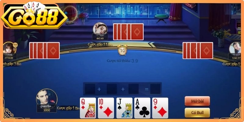 Cách Chơi Bài Bull Bull Go88 - Từ A Đến Z Cho Tân Thủ 1 Hướng dẫn các thao tác chia và xếp bài